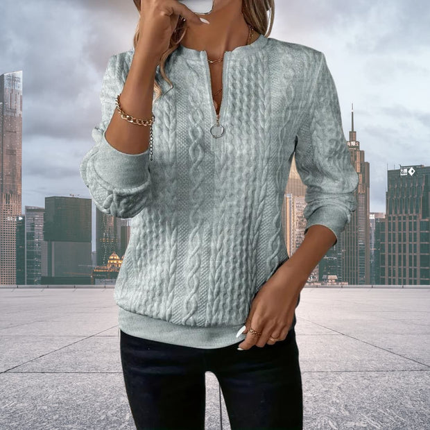 Kasia | Elegancki sweter na suwak