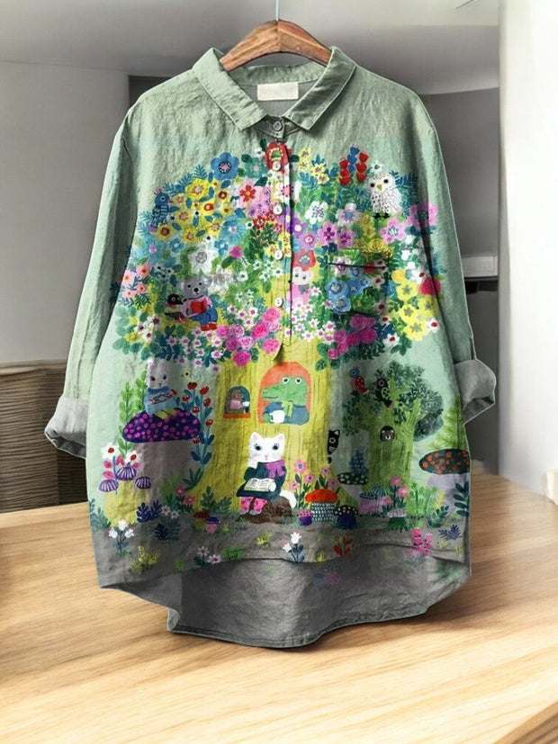 Flora | Modna bluzka w stylu vintage