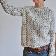 Viviana™ Elegancki szary sweter z kołnierzem do butów