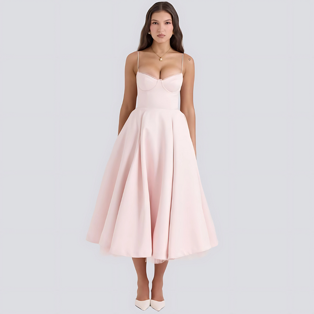 Olene | Romantyczna sukienka maxi