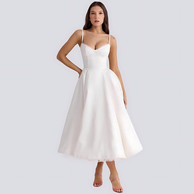 Olene | Romantyczna sukienka maxi