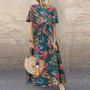 Lotte™ - Lebhaftes Blumen-Maxikleid