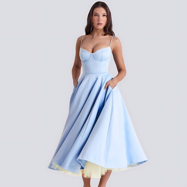 Olene | Romantyczna sukienka maxi