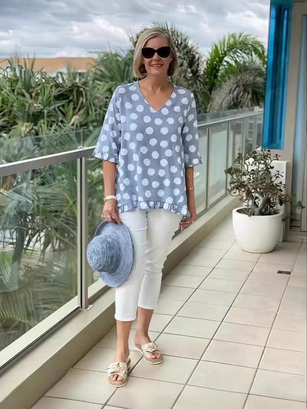 Marjanne - Elegancki top w stylu vintage