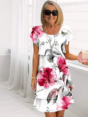 Zlota - Elegancka sukienka maxi w kwiaty