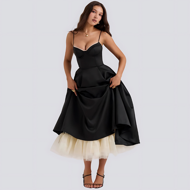 Olene | Romantyczna sukienka maxi
