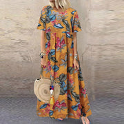 Lotte™ - Lebhaftes Blumen-Maxikleid