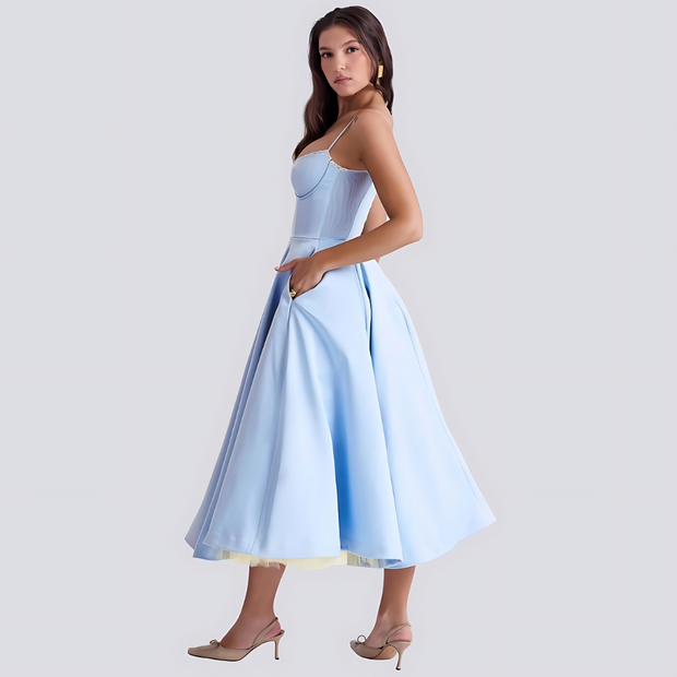 Olene | Romantyczna sukienka maxi