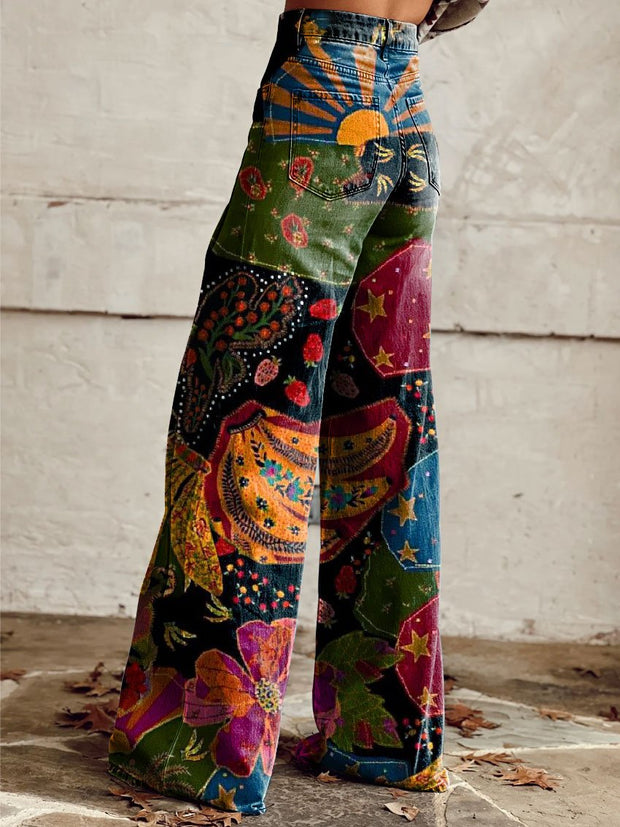 Jolanta | Spodnie boho w stylu vintage