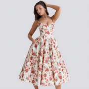 Olene | Romantyczna sukienka maxi
