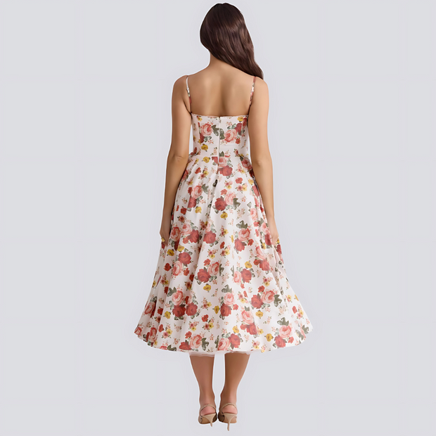 Olene | Romantyczna sukienka maxi