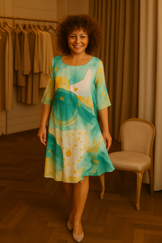 Liz™ | Elegancka sukienka zakrywająca brzuch