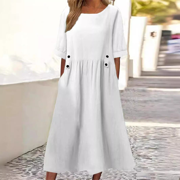 Tilde | Damer Blomster Elegant Kjole | For Lethed & Selvtillid