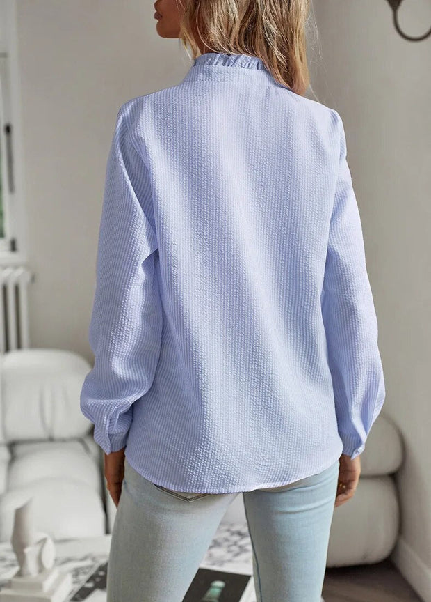 Pela - Ruffle Long Sleeve Shirt