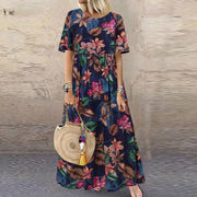 Lotte™ - Lebhaftes Blumen-Maxikleid