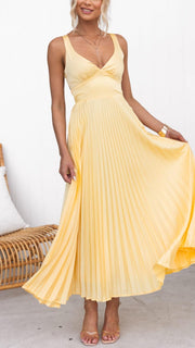 Blanka ™ | Plisowana sukienka maxi