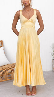 Blanka ™ | Plisowana sukienka maxi