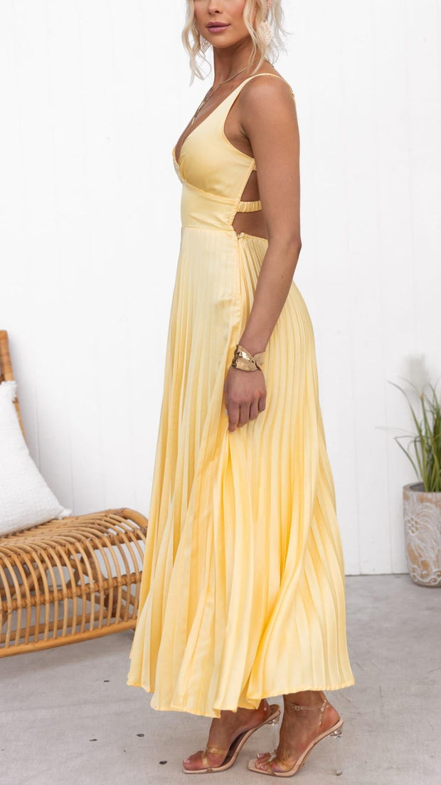 Blanka ™ | Plisowana sukienka maxi