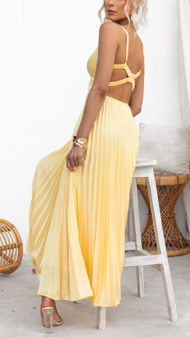Blanka ™ | Plisowana sukienka maxi