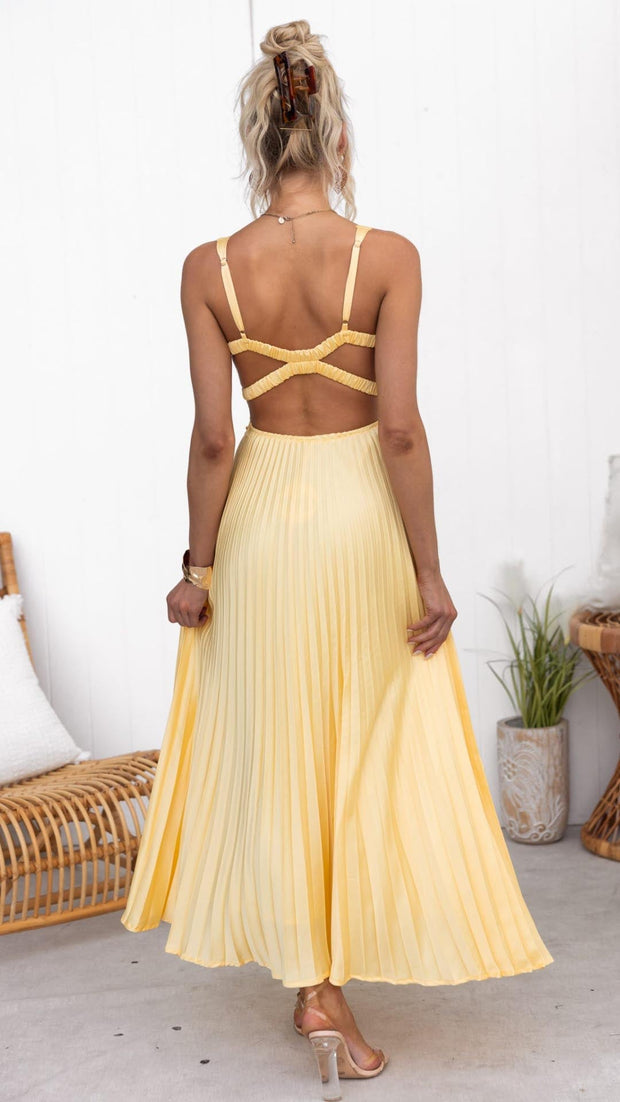 Blanka ™ | Plisowana sukienka maxi
