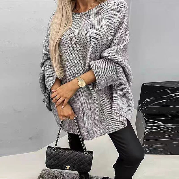 Stella™ Sweter oversize z dzianiny