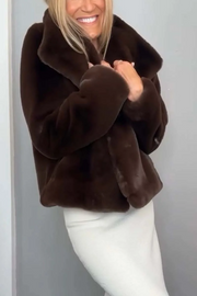 Zofia's Luxe™ Zimowy płaszcz ze sztucznego futra