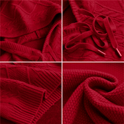 Leona™ Sweter żakardowy z kapturem