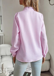 Pela - Ruffle Long Sleeve Shirt