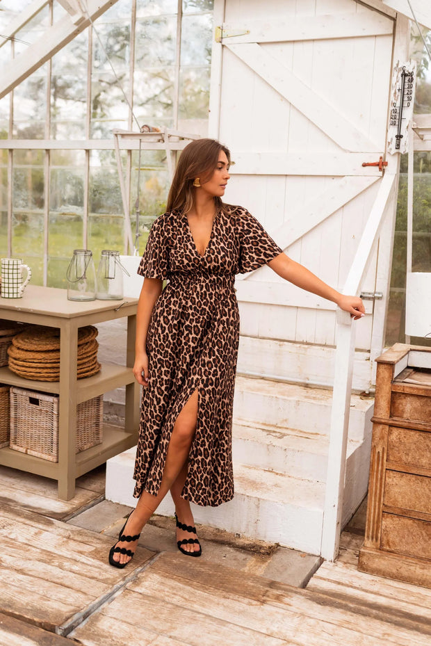 STELLA™ | DAS LEOPARDEN-MAXIKLEID